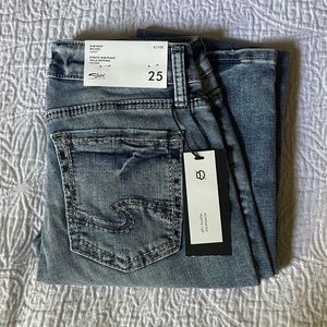 Silver Jeans Elyse Mid Rise Curvy 25W 31L
